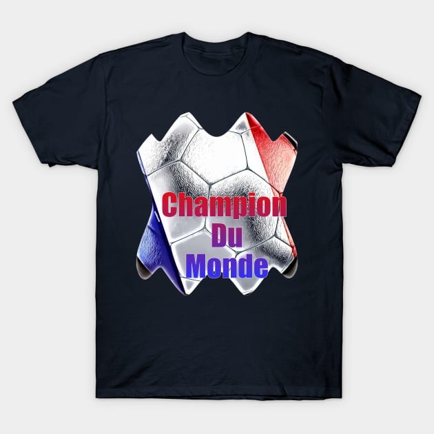 Soccer France Champion du monde T-Shirt by Lebihanto